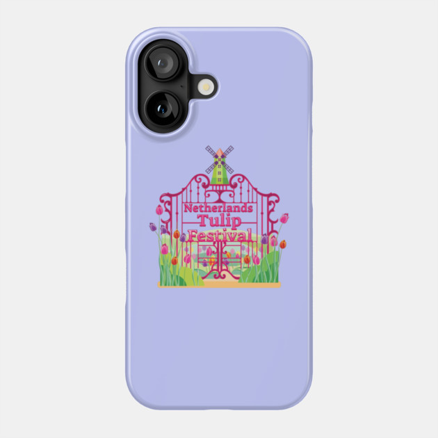 Tulip Festival Windmill Gates Phone Case by HolidayBug