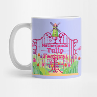 Tulip Festival Windmill Gates Mug