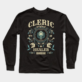 DnD Cleric Class Vintage Long Sleeve T-Shirt