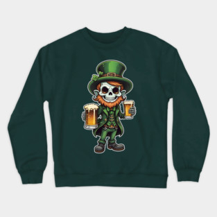Skeleton Leprechaun 1 Crewneck Sweatshirt