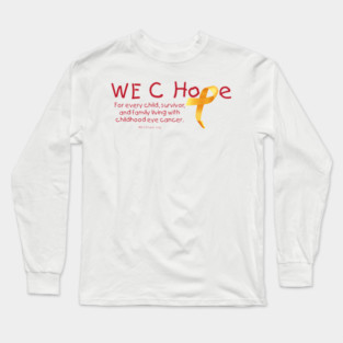 WE C Hope Lg Ribbon Alt Tagline Long Sleeve T-Shirt