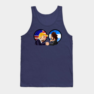 Donald Trump x Javier Milei Argentina/USA FLAGS Tank Top