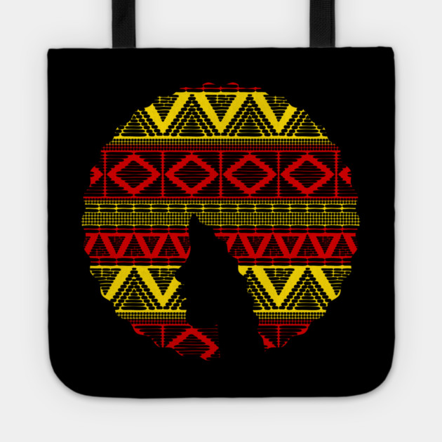 Afro Hair Woman with African Pattern, Black History Tote by logiamerch