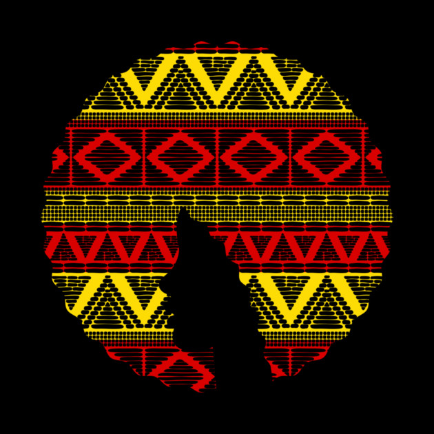 Afro Hair Woman with African Pattern, Black History by logiamerch