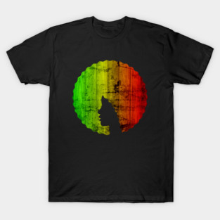 Afro Hair Woman with African Rasta Colors, Black History T-Shirt