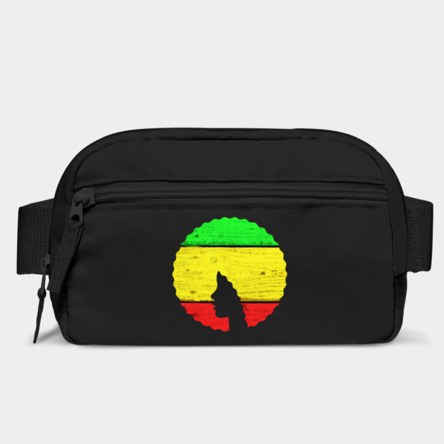 Afro Hair Woman with African Rasta Colors, Black History by logiamerch