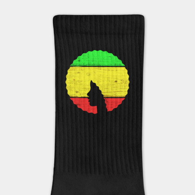 Afro Hair Woman with African Rasta Colors, Black History by logiamerch