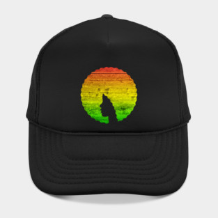 Afro Hair Woman with African Rasta Colors, Black History Hat