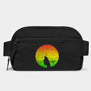 Afro Hair Woman with African Rasta Colors, Black History Bag