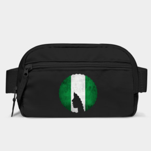 Afro Hair Woman with African Nigerian Colors, Black History Bag