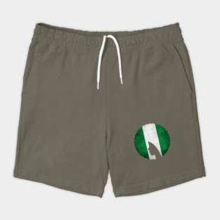 Afro Hair Woman with African Nigerian Colors, Black History Shorts