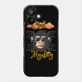 Cool Monkey with Sunglasses – Funny Animal Graphic Phone Case
