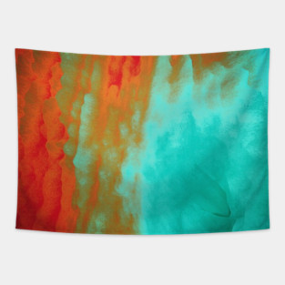 Blimp Volcano Tapestry
