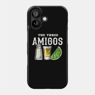 Funny Drinking The Three Amigos Lime Salt Tequila Cinco De Mayo Phone Case