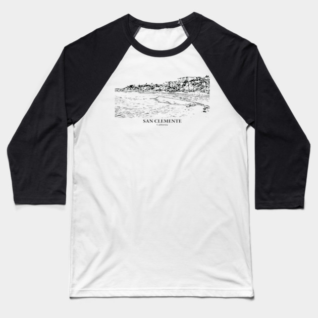 San Clemente - California Baseball T-Shirt by Lakeric