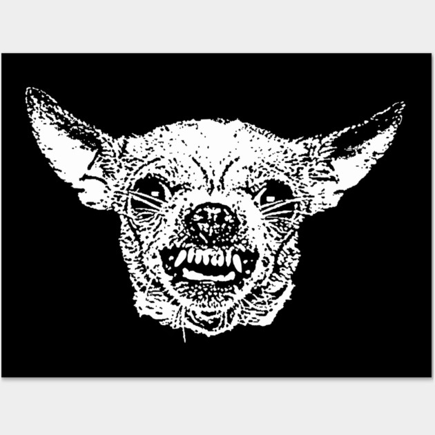 Angry Chihuahua Wall Art by childofthecorn