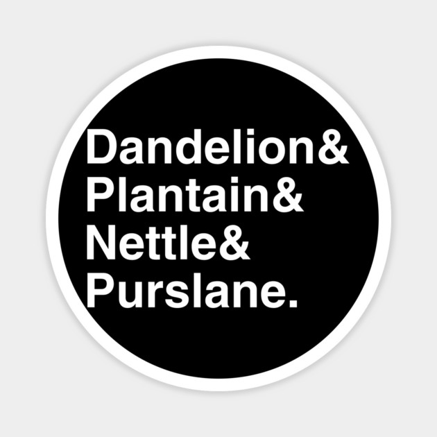 Plant Names Ampersand Magnet by Four Season Foraging