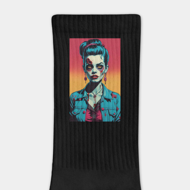 Retro Zombie Rockabilly Girl 2 by Grave Digs