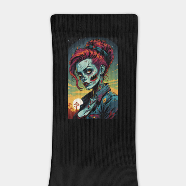 Retro Zombie Rockabilly Girl 3 by Grave Digs