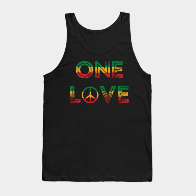 Jamaica - One Love Tank Top by UrbanLifeApparel