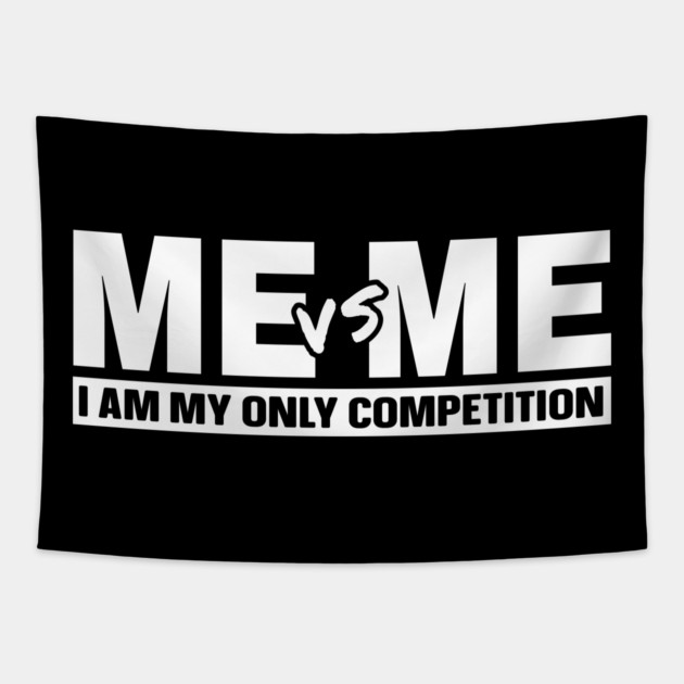 Me vs Me Tapestry by UrbanLifeApparel
