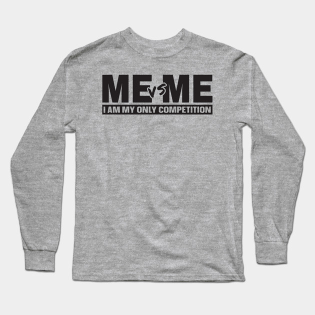 Me vs Me Long Sleeve T-Shirt by UrbanLifeApparel