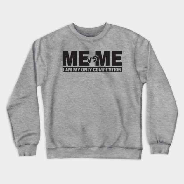 Me vs Me Crewneck Sweatshirt by UrbanLifeApparel