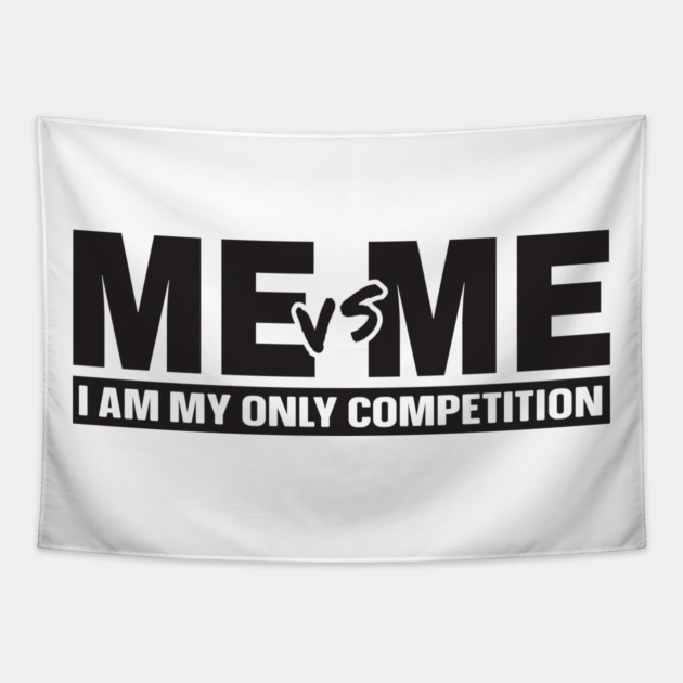 Me vs Me Tapestry by UrbanLifeApparel