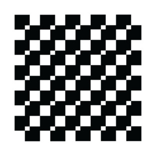 Black and White Midcentury Modern Checkerboard T-Shirt