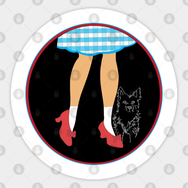 Dorothy and Toto Sticker by DickinsonDesign