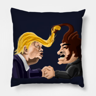 Donald Trump x Javier Milei hair duel Pillow