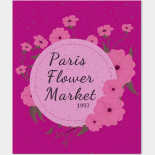 Paris Flower Market 1993 Posters and Art