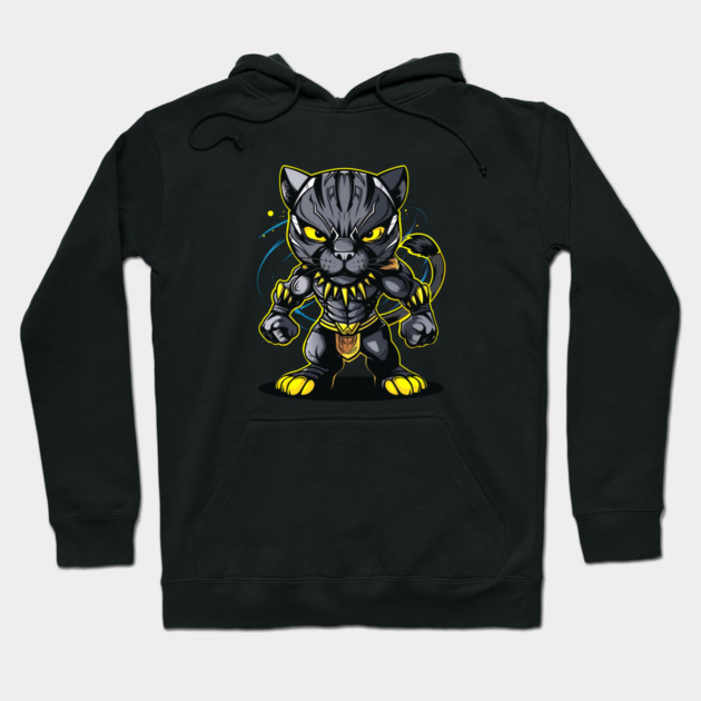 Panther Cat Hero Character Hoodie by UrbanLifeApparel