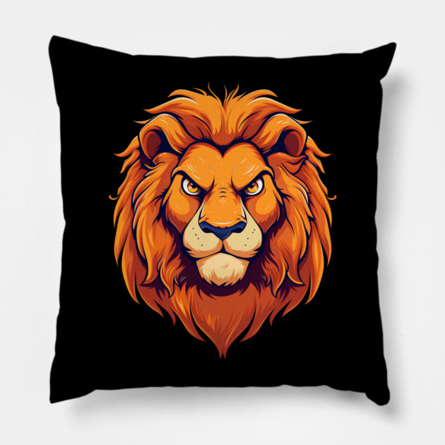 Lion Pillow by UrbanLifeApparel