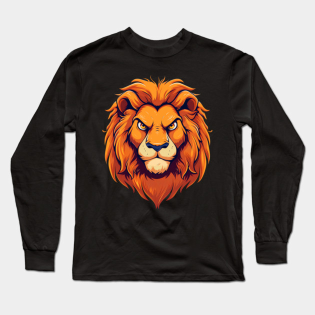 Lion Long Sleeve T-Shirt by UrbanLifeApparel