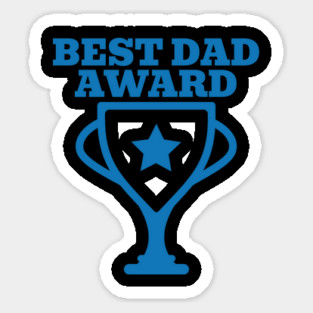 Best Dad Award Sticker