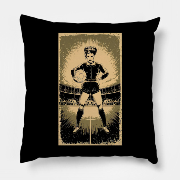 Womens Soccer Pillow by Pixel Threads 