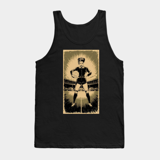 Womens Soccer Tank Top by Pixel Threads 