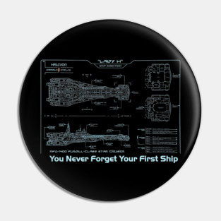 Lady H You Never Forget Pin