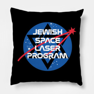Jewish Space Laser Pillow