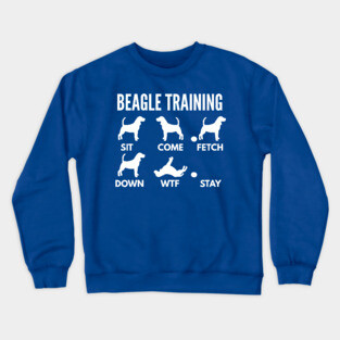 Beagle Training Beagle Dog Tricks Crewneck Sweatshirt