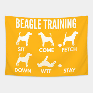 Beagle Training Beagle Dog Tricks Tapestry