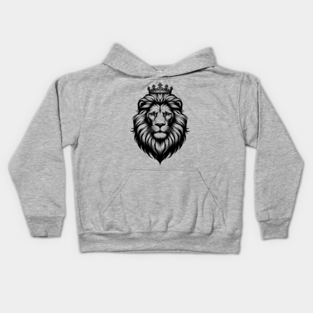 Lion - King of Beasts Kids Hoodie by UrbanLifeApparel