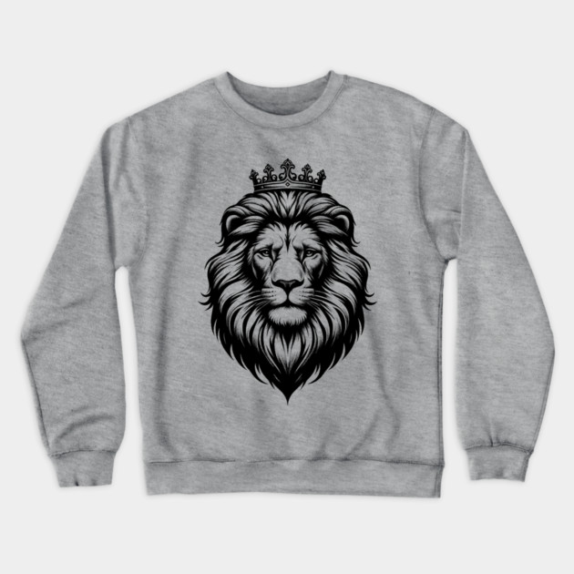 Lion - King of Beasts Crewneck Sweatshirt by UrbanLifeApparel