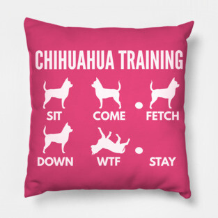 Chihuahua Training Chihuahua Dog Tricks Pillow
