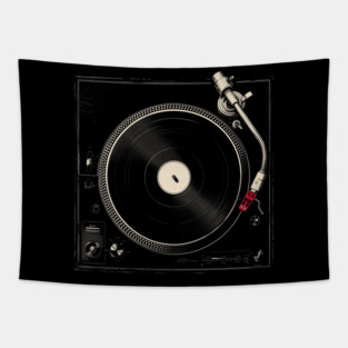 ClassicTurntable - Vintage Audio LP Vinyl Record Player Tapestry