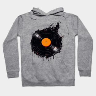 Melting Vinyl Record Hoodie