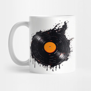 Melting Vinyl Record Mug