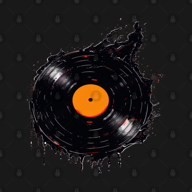 Melting Vinyl Record by UrbanLifeApparel