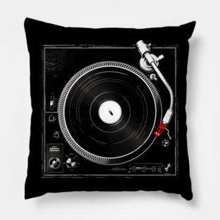 Classic Turntable - Vintage Audio LP Vinyl Record Player Pillow